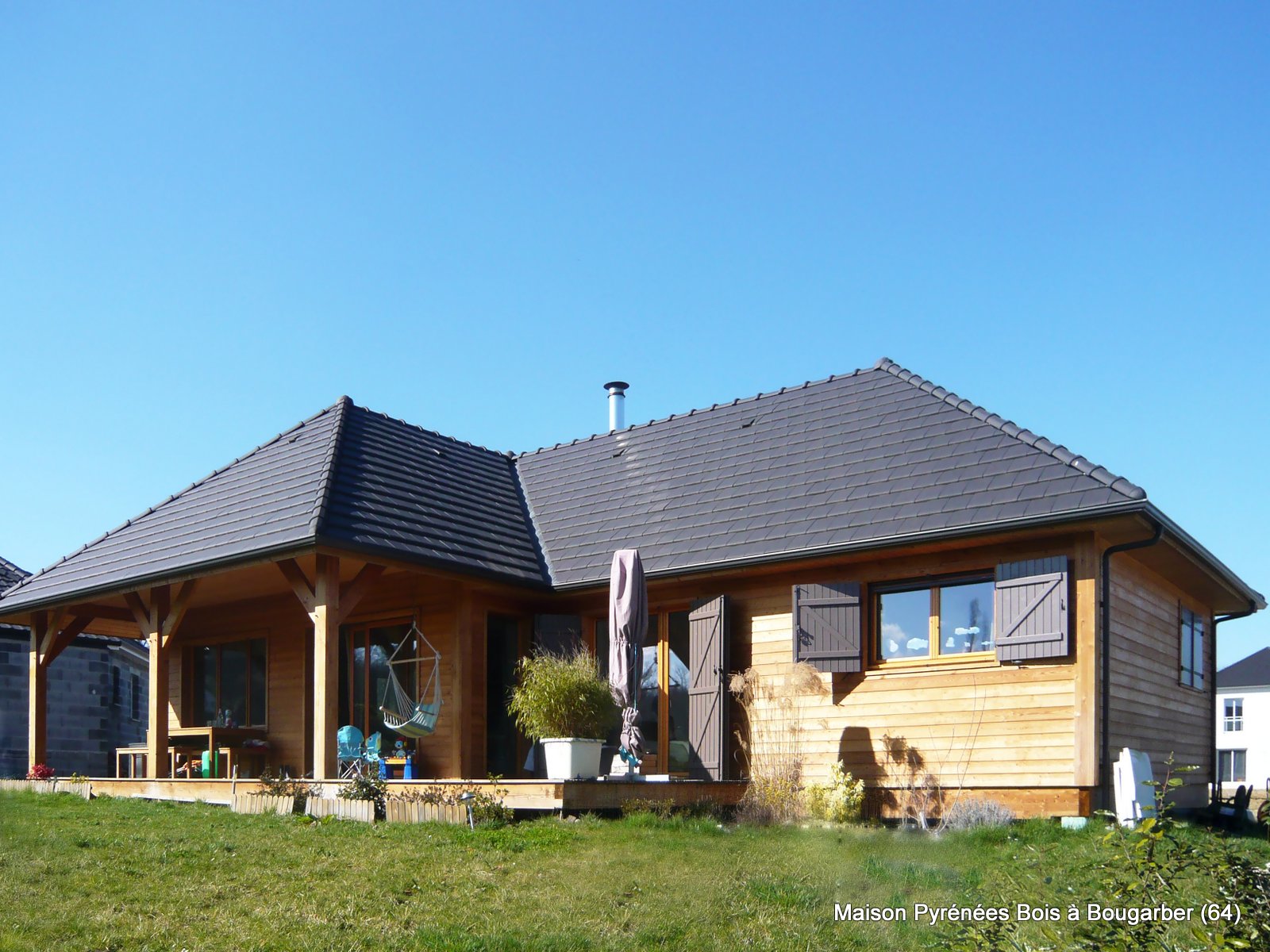 Maison Pyrénées Bois à Bougarber, proche de Pau (Pyrénées Atlantiques, 64)