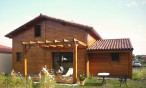 Maison en bois à Saint Martin de Hinx (Landes, 40)