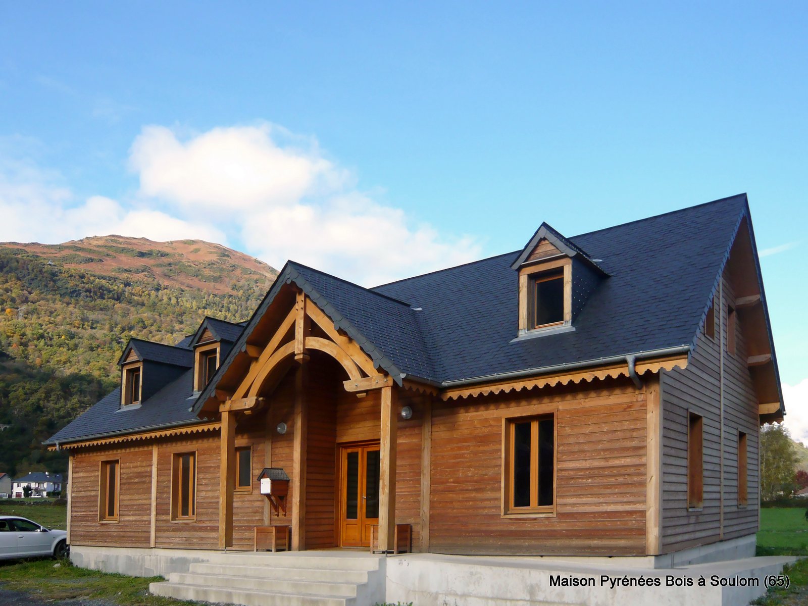 Maison bois en montagne, à Soulom (Hautes Pyrénées, 65)