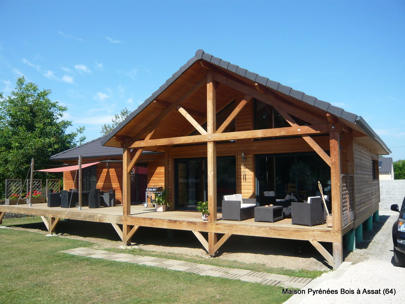 Maison bois à Assat (Pyrénées Atlantiques, 64)