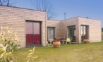 Maison toit terrasse en bois près d'Orthez (Pyrénées Atlantiques, 64)