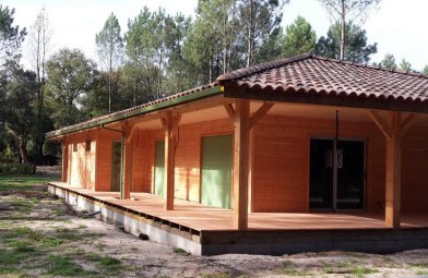 MAISON BOIS à LINXE, Landes (40) : test d'étanchéité à l'air record