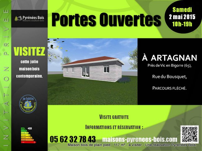 Maison Bois à visiter : Portes-Ouvertes dans les Pyrénées (65) , une construction Pyrénées Bois
