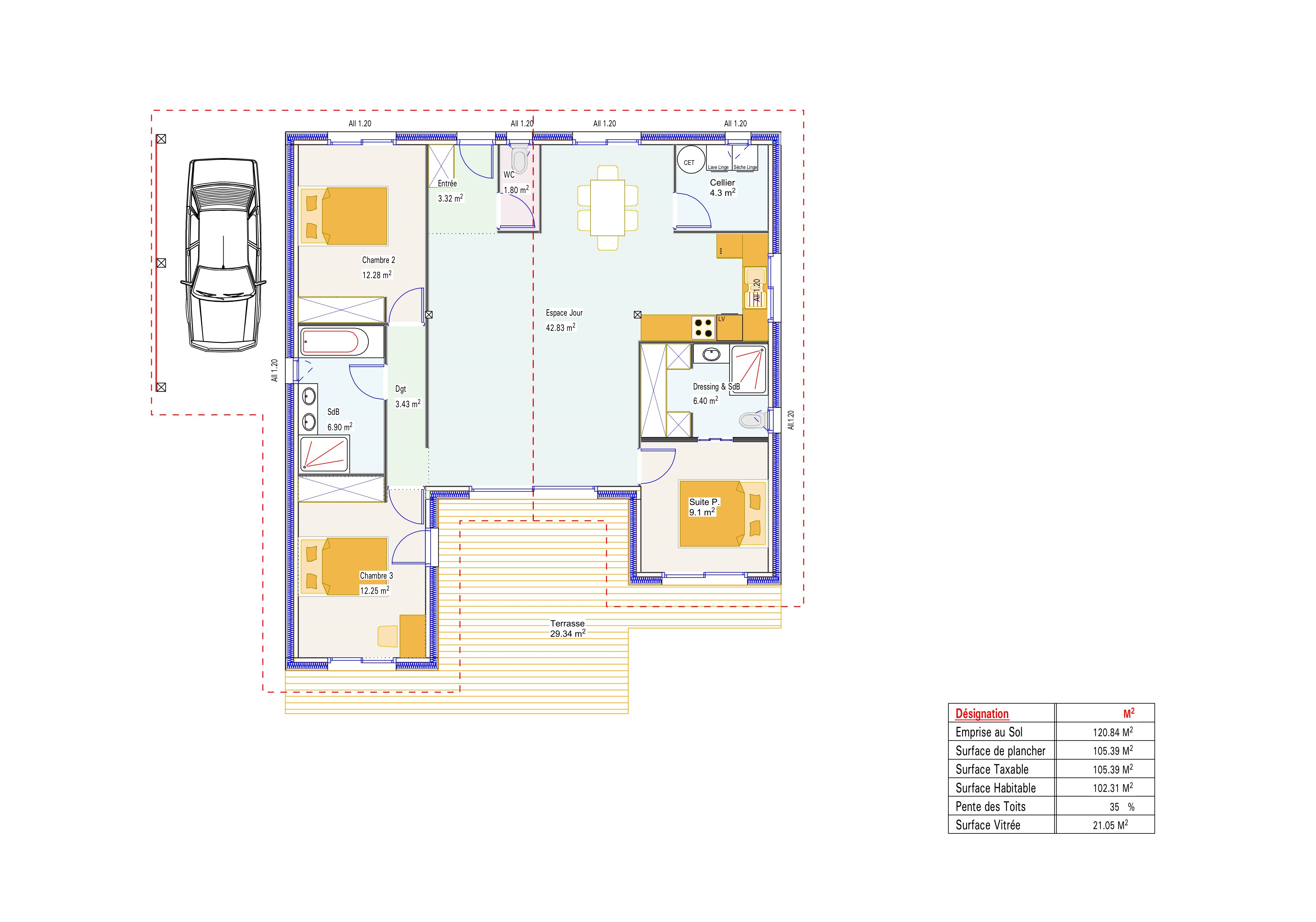 102m² Ss Cote